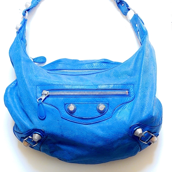 Balenciaga Chevre Giant 21 Hobo in French Blue - Picture 1 of 9